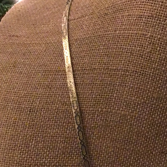 Italian 925 vintage gold colored chain necklace jewelry 30” - Picture 2 of 4